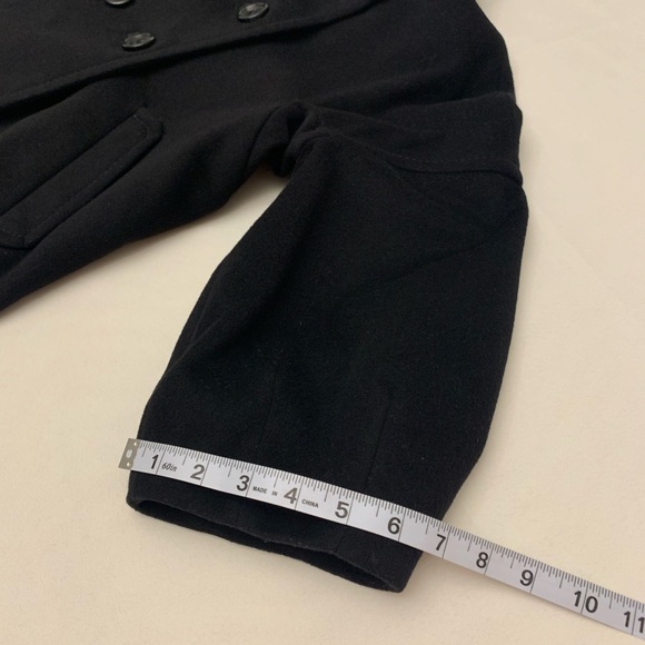 BCBG Maxazria black wool pea coat size XS - Picture 10 of 16